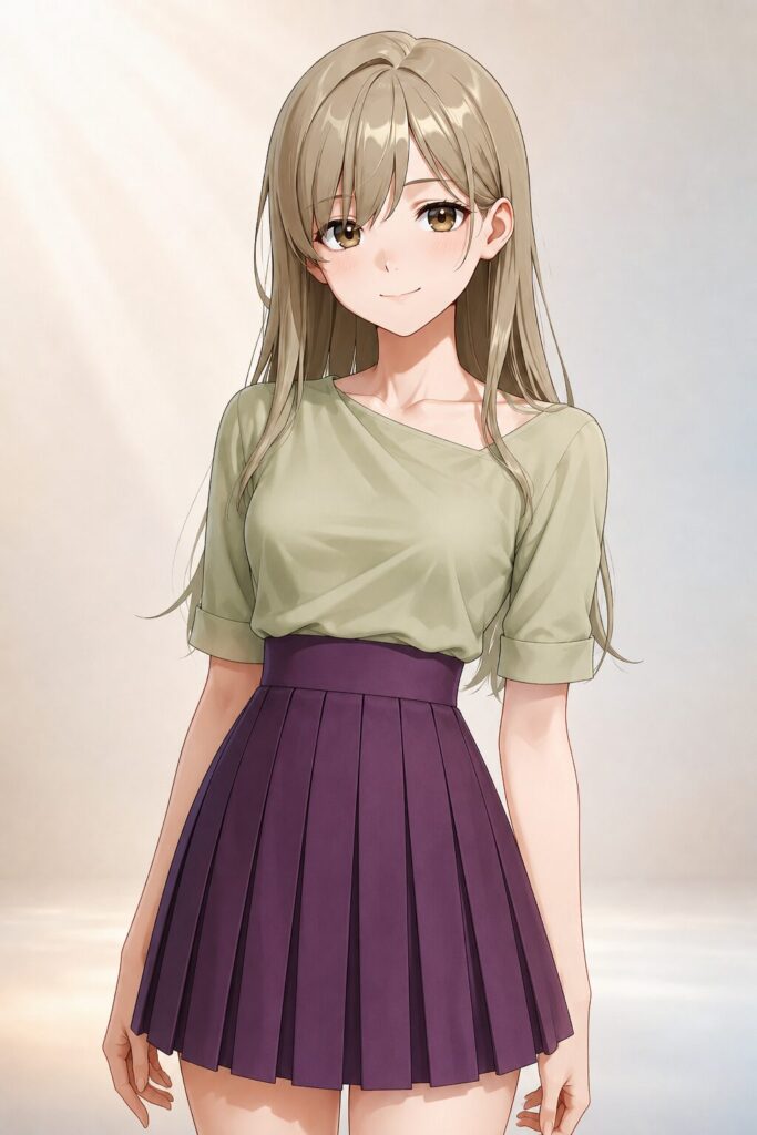 pleated skirt