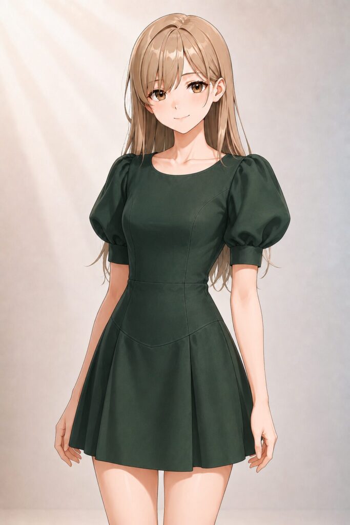 puff sleeve dress