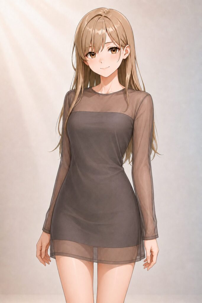 see-through dress