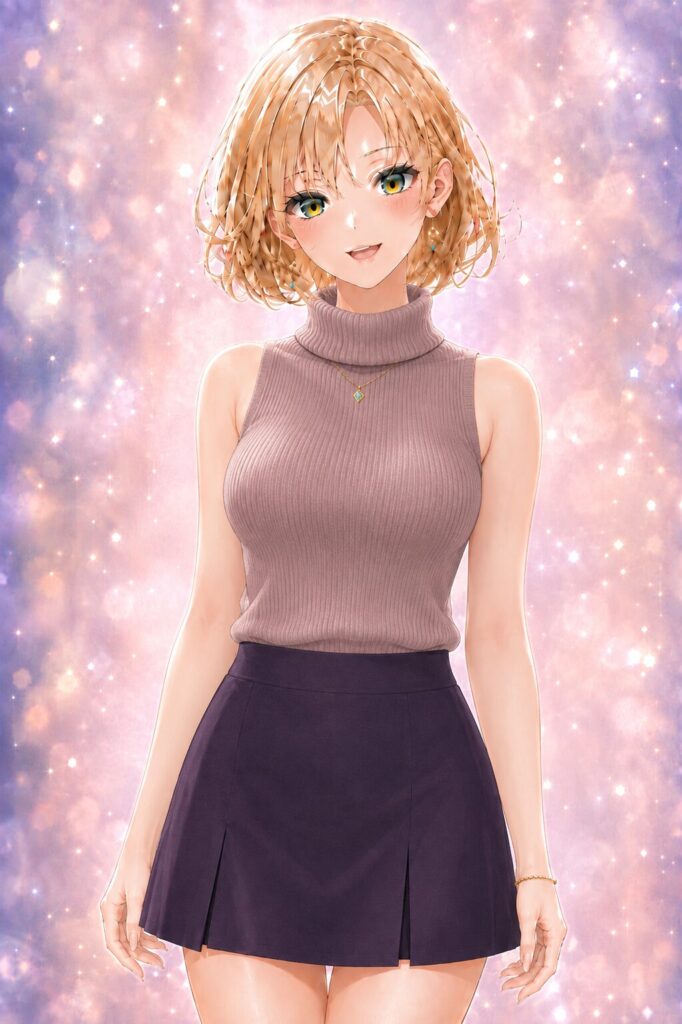sleeveless turtleneck