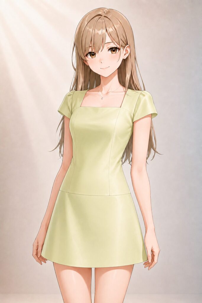 square-neck dress2