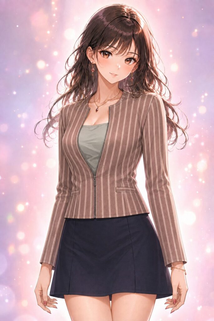 striped jacket
