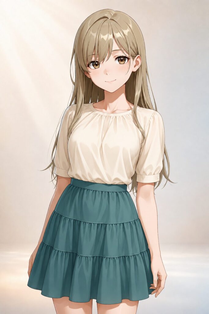 tiered skirt