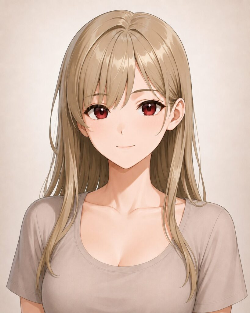 crimson eyes