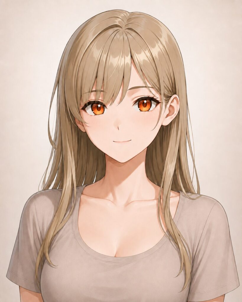 orange eyes