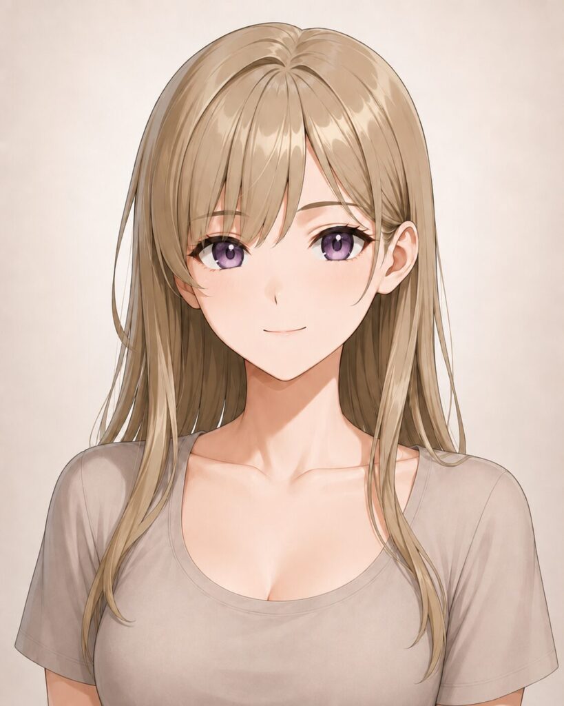 purple eyes