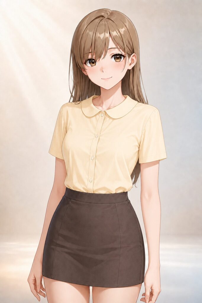 Peter Pan collar shirt
