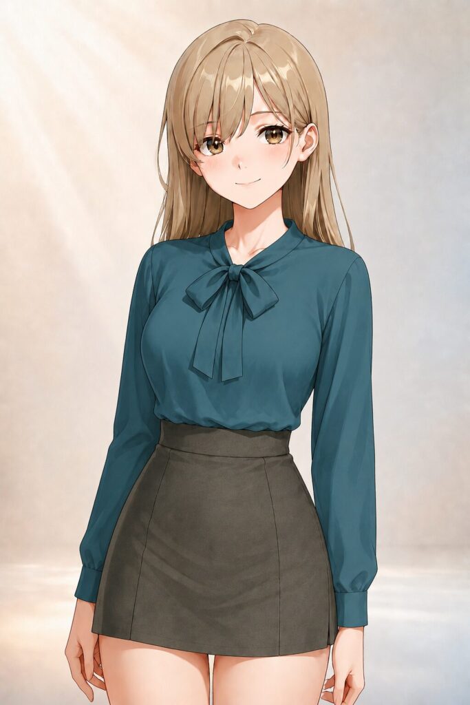 bow-tie blouse