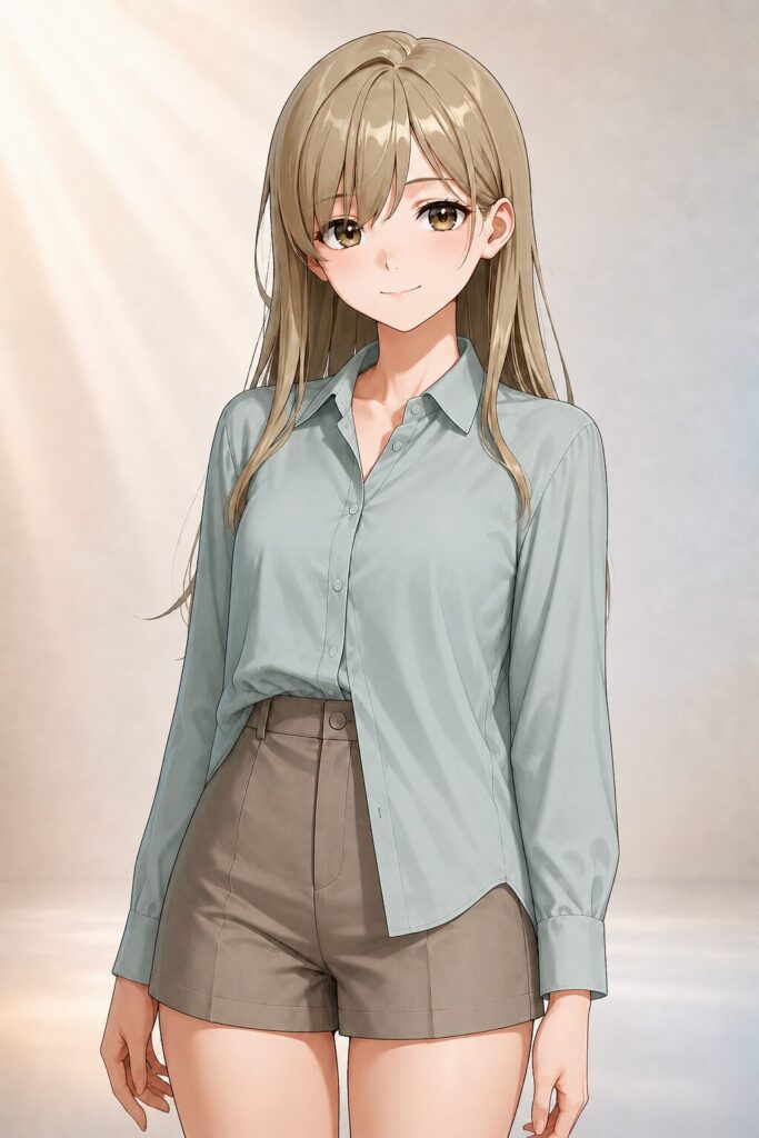 half-tucked shirt