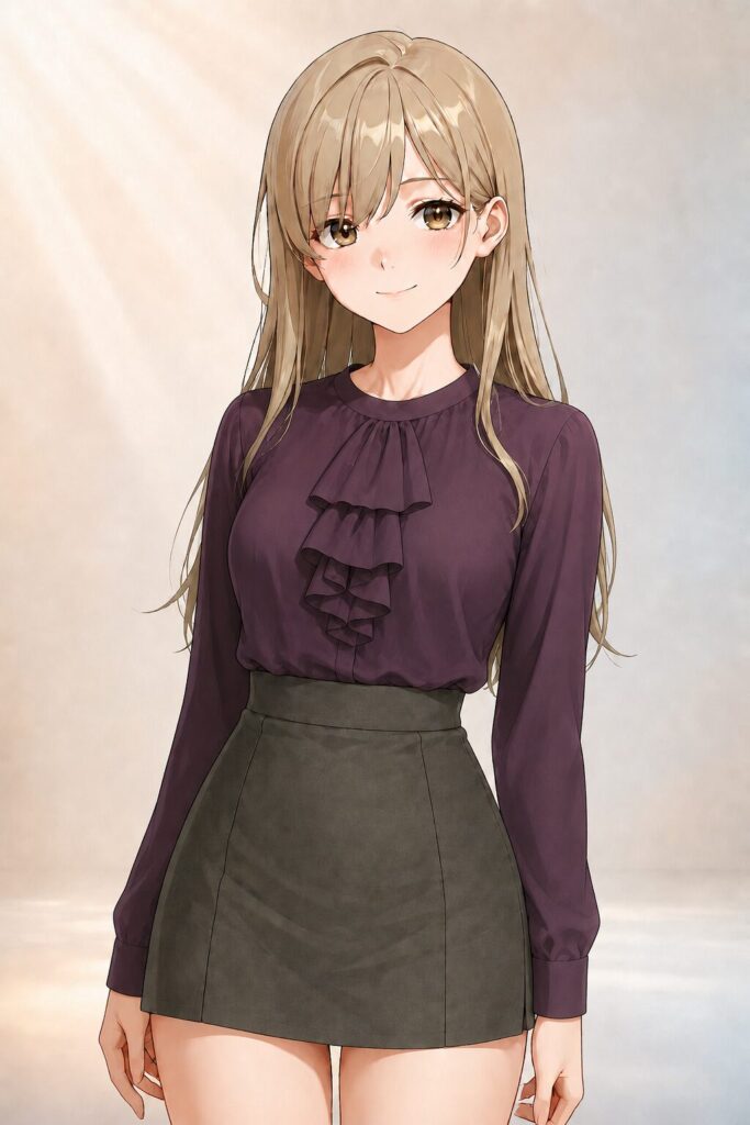jabot blouse