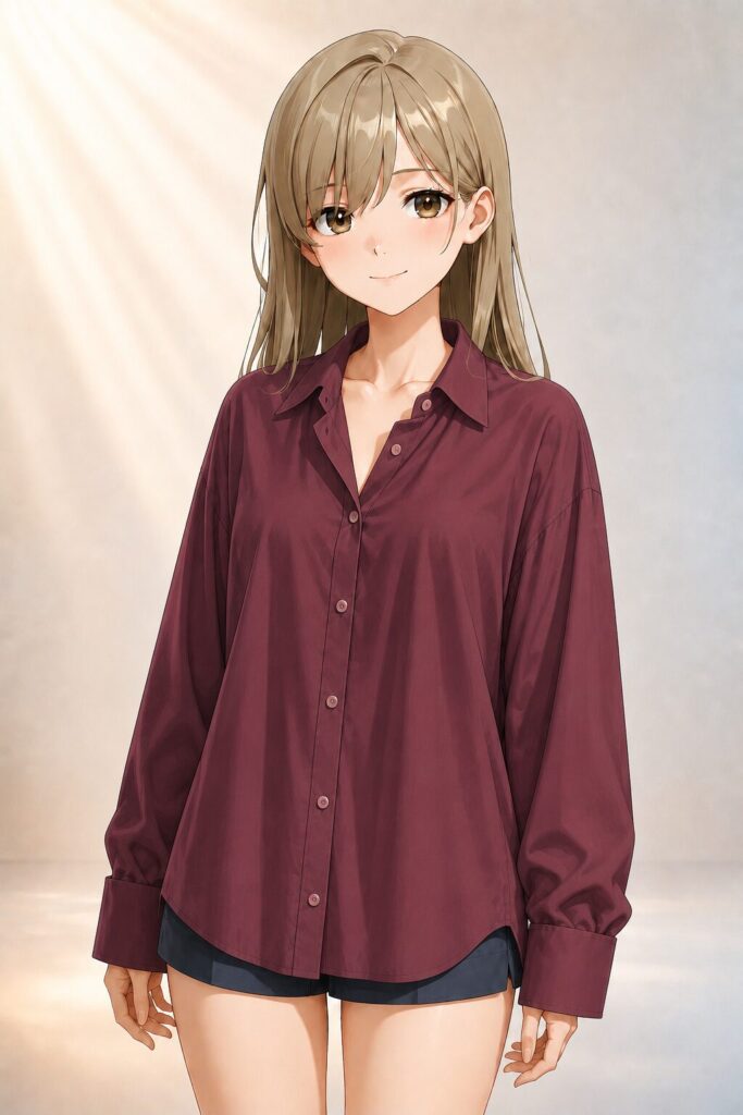 oversized button-up shirt