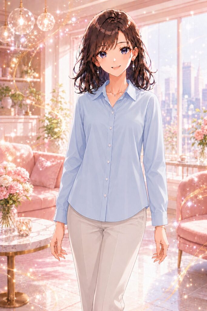 relaxed-fit shirt