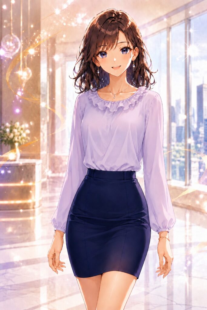 ruffled collar blouse
