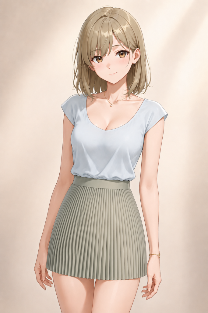 accordion pleat skirt