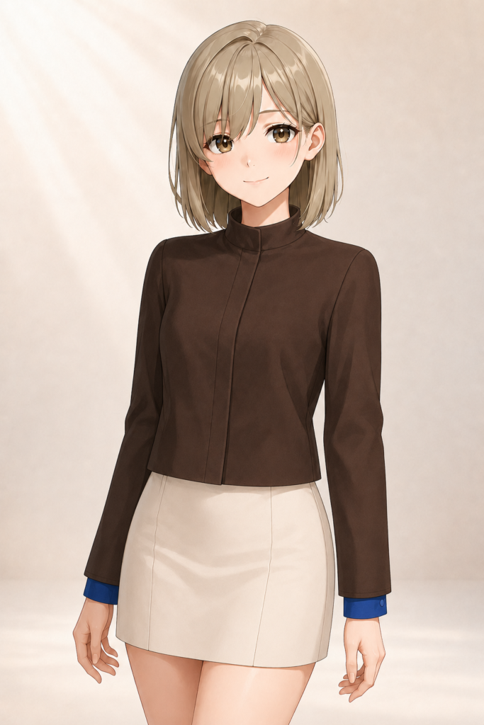 blouse cuffs peeking out from jacket sleeves1