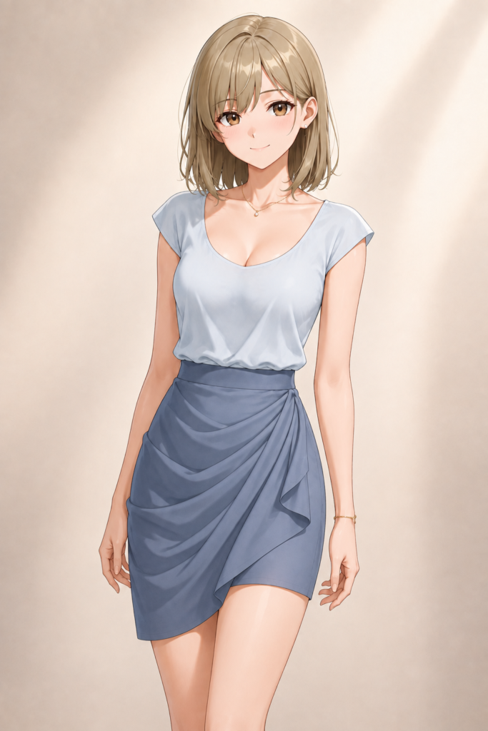 draped skirt