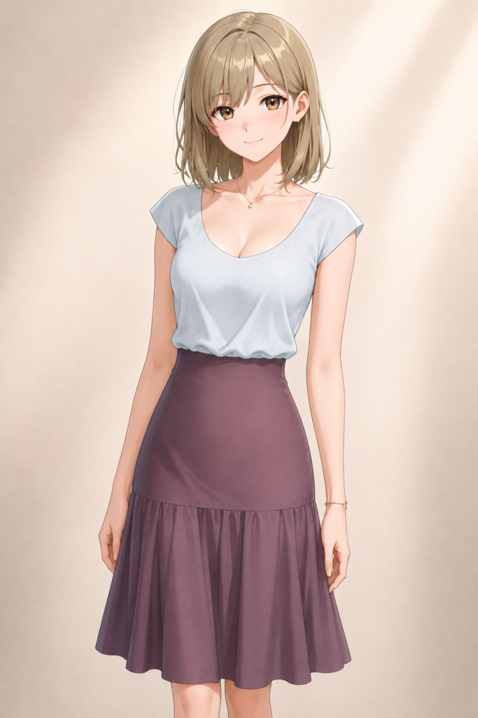 drop-waist skirt