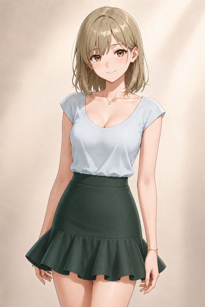 flounced skirt