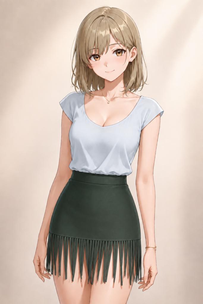 fringe skirt