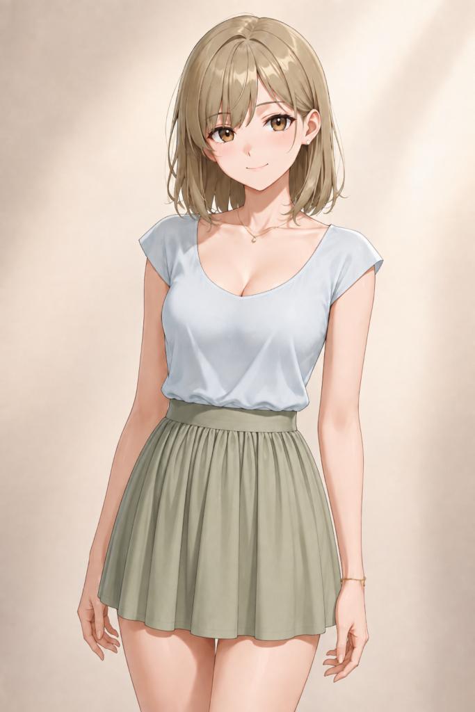 gathered skirt