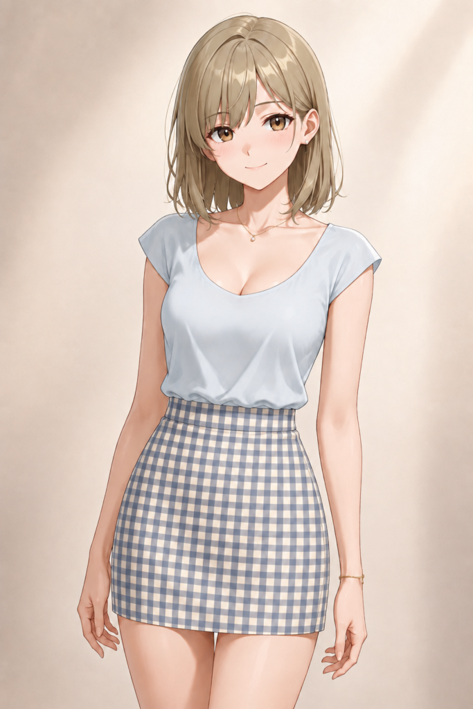 gingham skirt