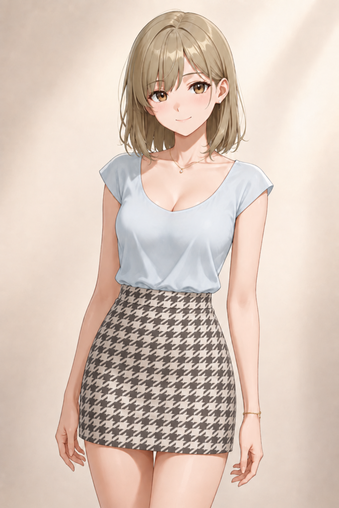 houndstooth skirt