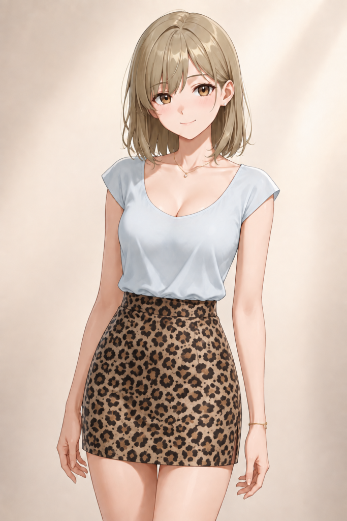 leopard print skirt