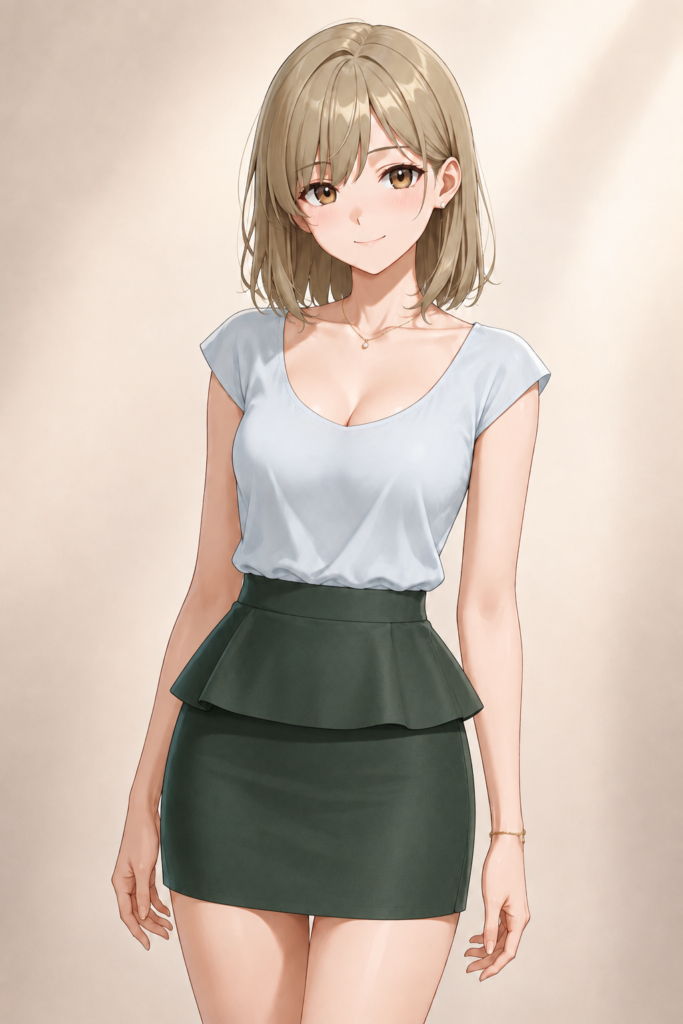 peplum skirt