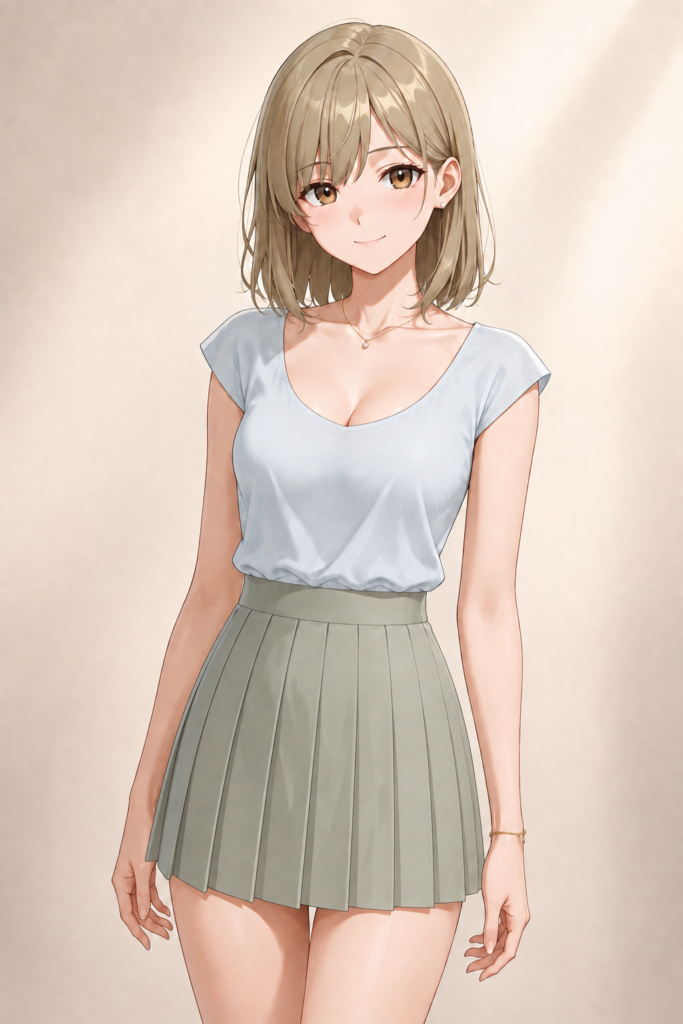 pleated skirt
