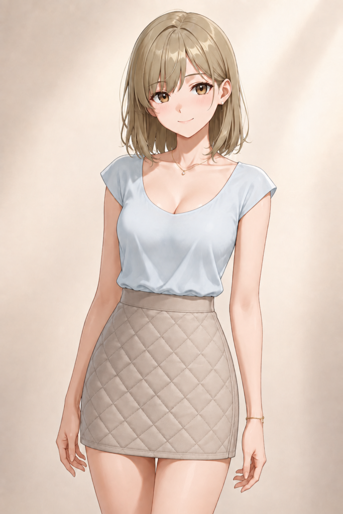 quilted skirt