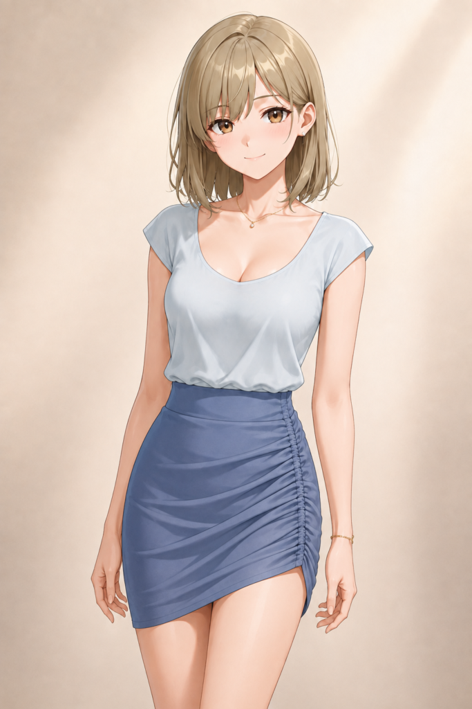 ruched skirt