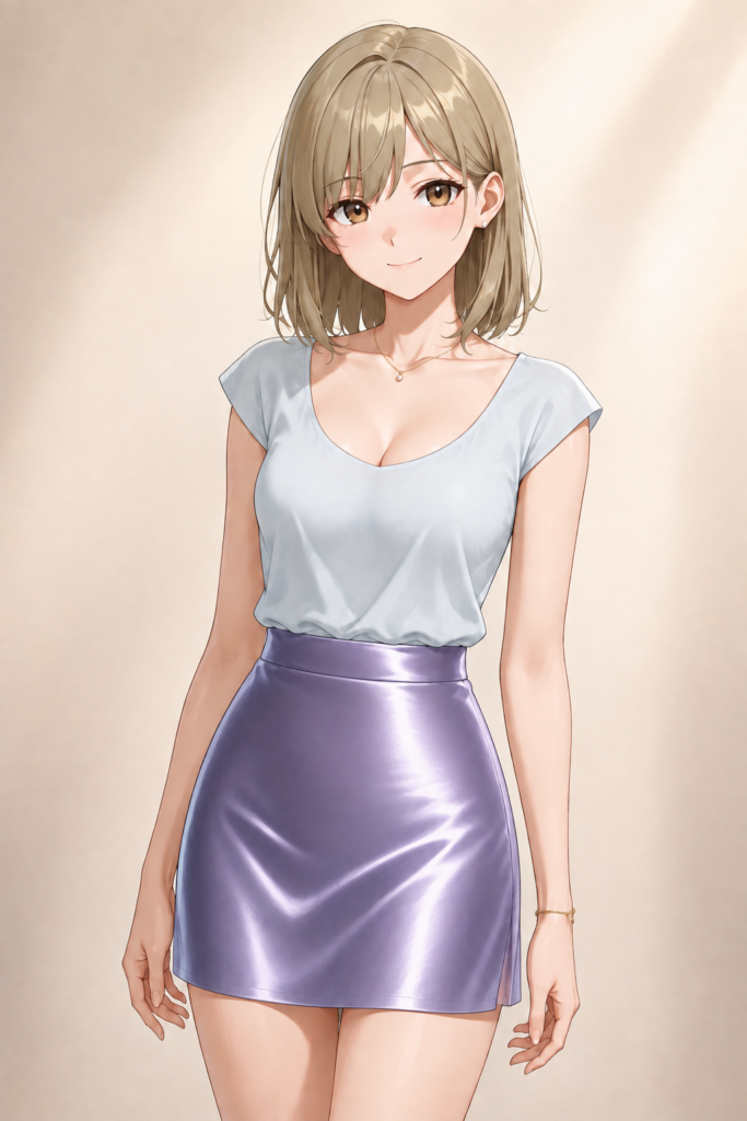 satin skirt