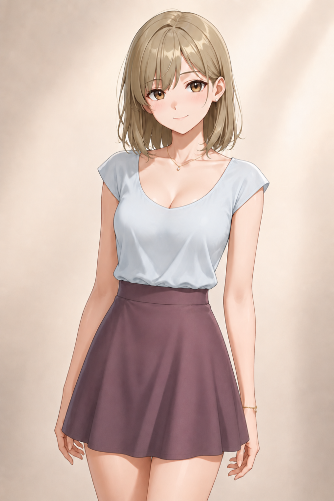 semi-flare skirt