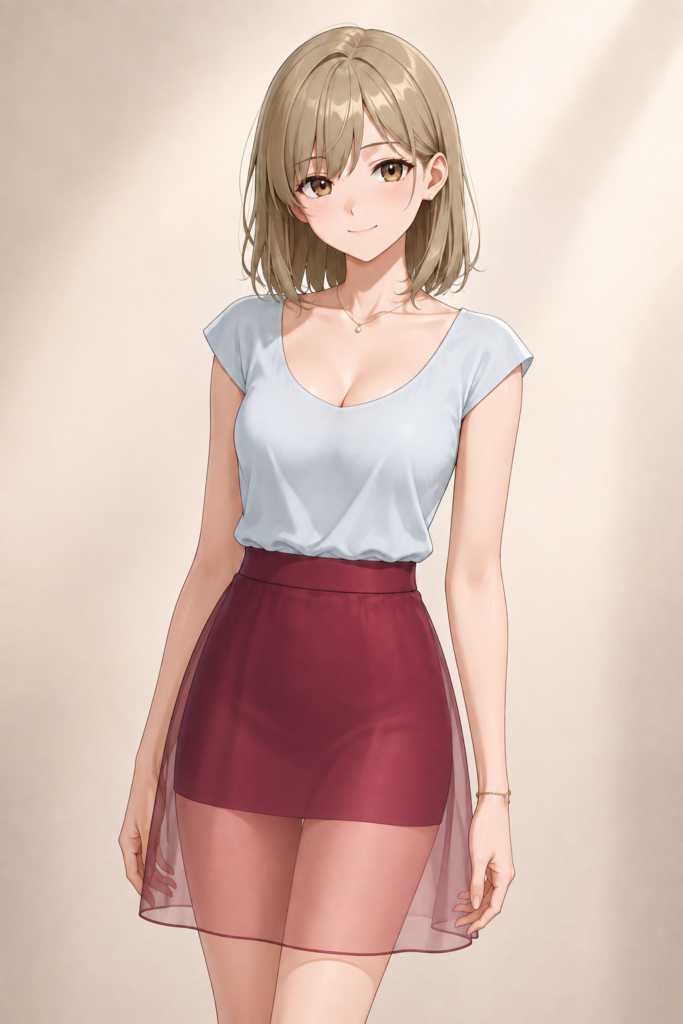 sheer skirt