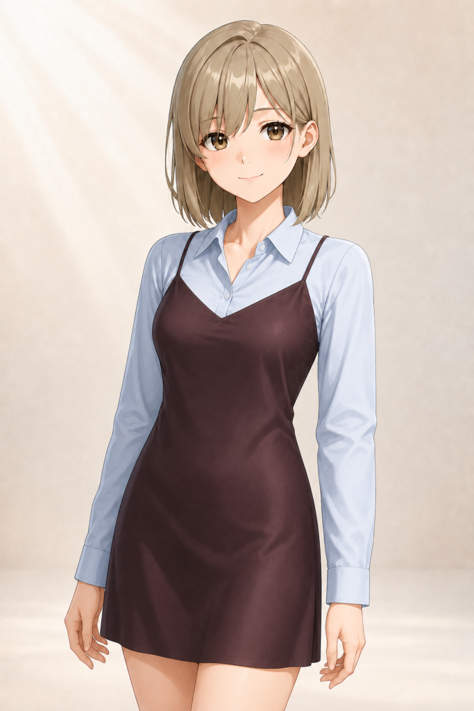 shirt under slip dress