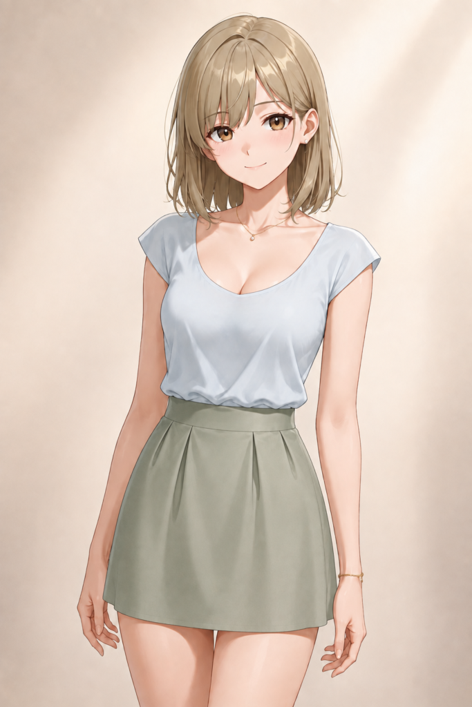 tuck skirt