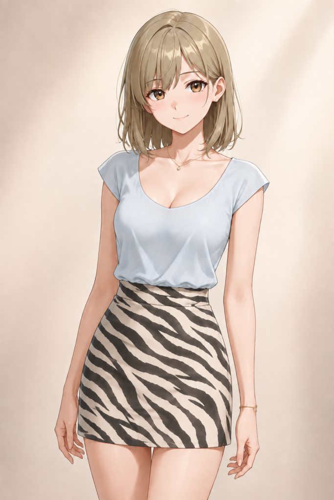 zebra print skirt