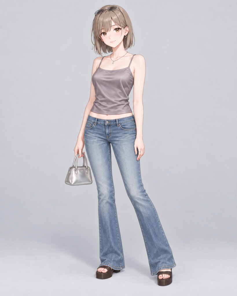 キャミソール × ブーツカットデニム-1