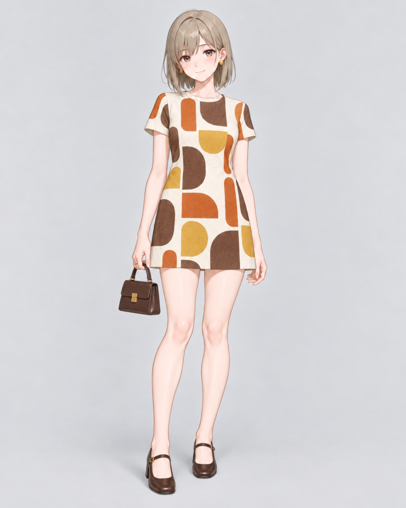 Aラインミニドレス × メリージェーン-1